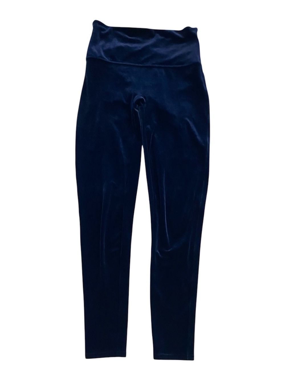 Spanx Velvet High Rise Leggings in Lapis Blue Size L